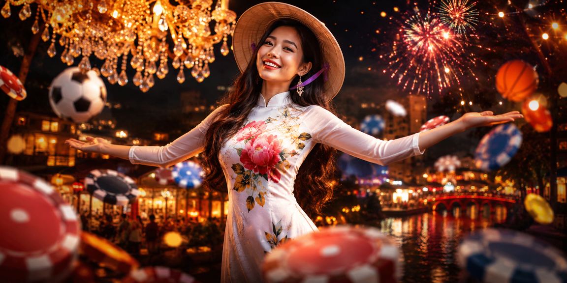 Người dùng Hà Nội tra kết quả xổ số trên điện thoại bên chiếc nón lá truyền thống